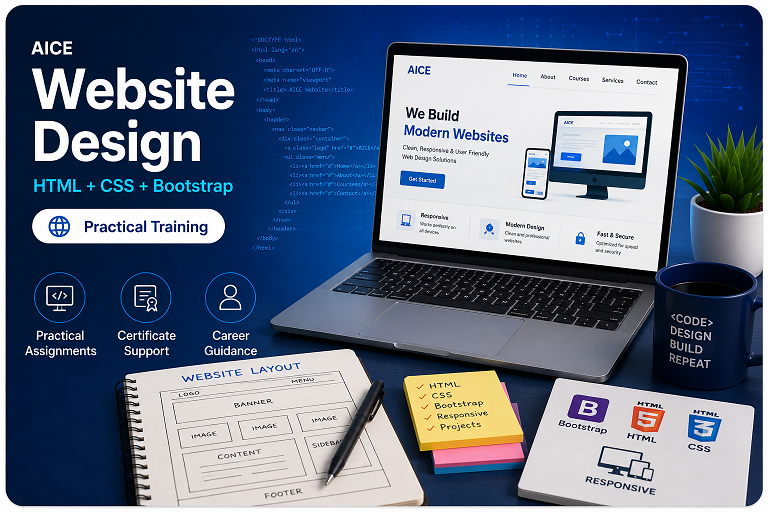 Website design course image