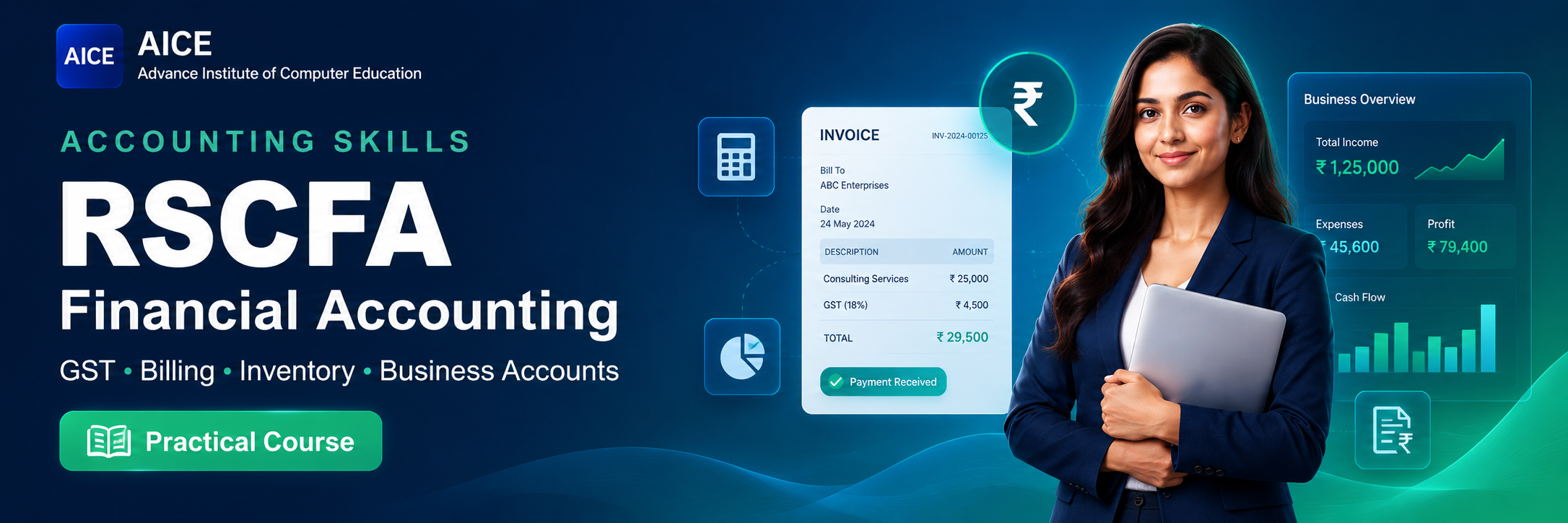 RSCFA financial accounting course banner